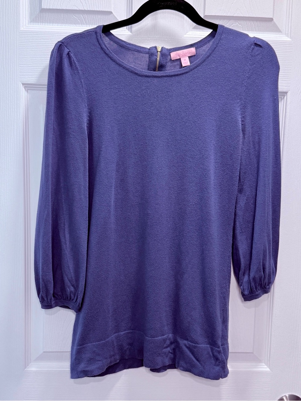 Lilly Pulitzer Women's Purple 3/4 Length-Sleeve Knit Top